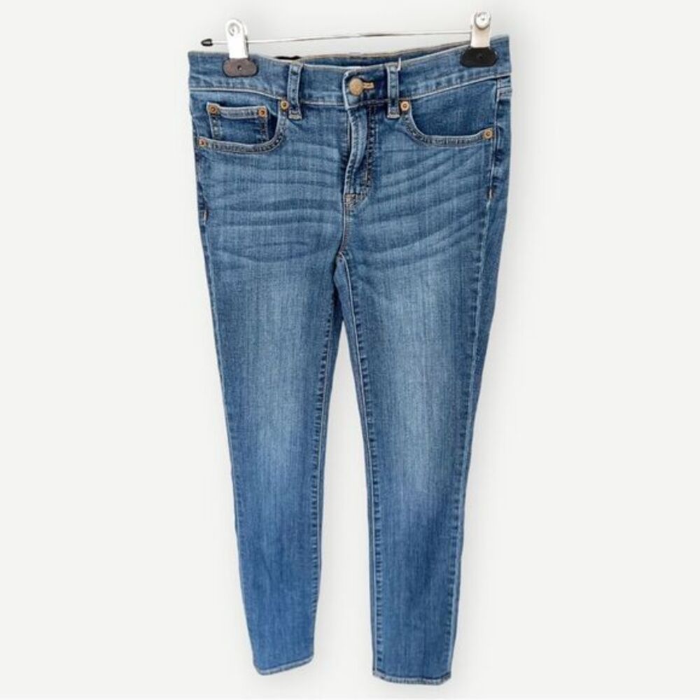 J. Crew Factory Skinny Denim Stretch Blue Jeans. Pockets. 25. 0.